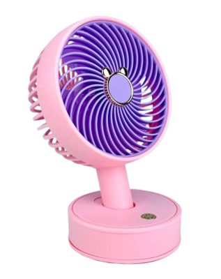 Masaüstü Mini Fan USB Vantilatör Pembe - Mch