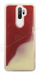 Oppo A5 2020 Neon Kumlu Kırmızı Silikon Kılıf - Eiroo