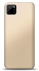 Realme C11 Gold Mat Silikon Kılıf - Eiroo