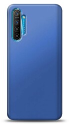 Realme XT Lacivert Mat Silikon Kılıf - Eiroo