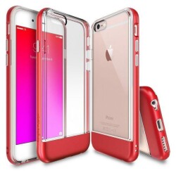 Ringke Fusion Frame iPhone 6 / 6S Ultra Koruma Kırmızı Kılıf - Ringke