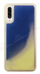 Samsung Galaxy A30S Neon Kumlu Mavi Silikon Kılıf - Eiroo