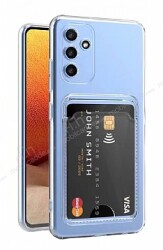 Samsung Galaxy A54 Kartlıklı Şeffaf Silikon Kılıf - Eiroo