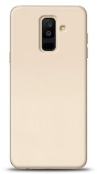 Samsung Galaxy A6 Plus 2018 Tam Kenar Koruma Gold Rubber Kılıf - Eiroo