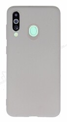 Samsung Galaxy M40 Rainbow Krem Silikon Kılıf - Eiroo