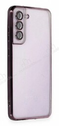 Samsung Galaxy S21 FE 5G Kamera Lens Korumalı Mor Silikon Kılıf - Eiroo