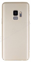 Samsung Galaxy S9 Tam Kenar Koruma Gold Rubber Kılıf - Eiroo