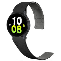 Samsung Galaxy Watch 5 Pro 45 mm Çizgili Desenli Silikon Kordon - Eiroo