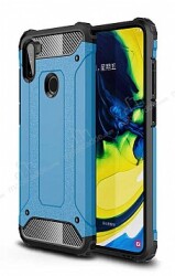 Tough Power Samsung Galaxy A11 Ultra Koruma Mavi Kılıf - Eiroo