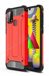 Tough Power Samsung Galaxy M31 Ultra Koruma Kırmızı Kılıf - Eiroo