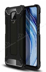 Tough Power Xiaomi Redmi Note 9S Ultra Koruma Siyah Kılıf - Eiroo