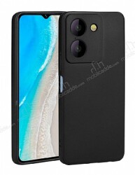 Vivo Y36 4G Kamera Korumalı Mat Siyah Silikon Kılıf - Eiroo