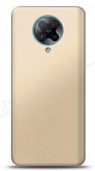 Xiaomi Redmi K30 Pro Gold Mat Silikon Kılıf - Eiroo