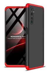 Zore GKK Ays Realme 6 Pro 360 Derece Koruma Kırmızı-Siyah Rubber Kılıf - Zore