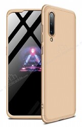 Zore GKK Ays Xiaomi Mi 9 360 Derece Koruma Gold Rubber Kılıf - Zore