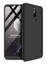 Zore GKK Ays Xiaomi Redmi 8 360 Derece Koruma Siyah Rubber Kılıf - Zore